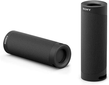 Sony SRS-XB23 tragbarer, kabelloser Bluetooth Lautsprecher (12h Akkulaufzeit, wasserabweisend, Extra Bass), schwarz, único im Sale